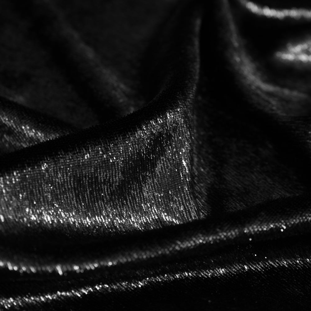 Metallic Velvet - Black - Ava Collection Full