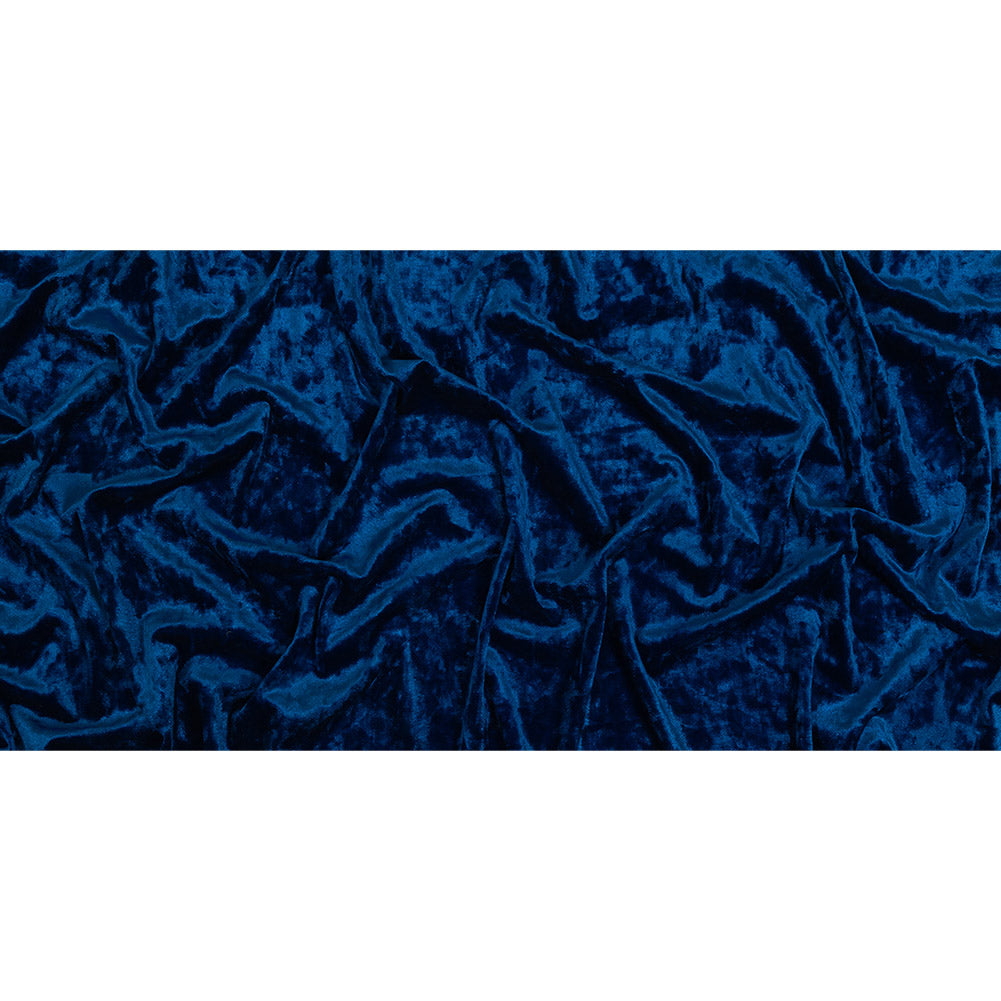 Crushed Velour - Estate Blue - Auguste Collection Folded