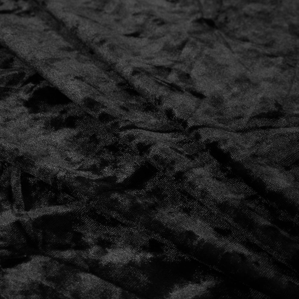 Crushed Velour - Black - Auguste Collection Detail