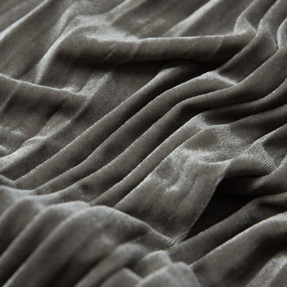 Pleated Velour - Gray Violet - Tver Collection Full