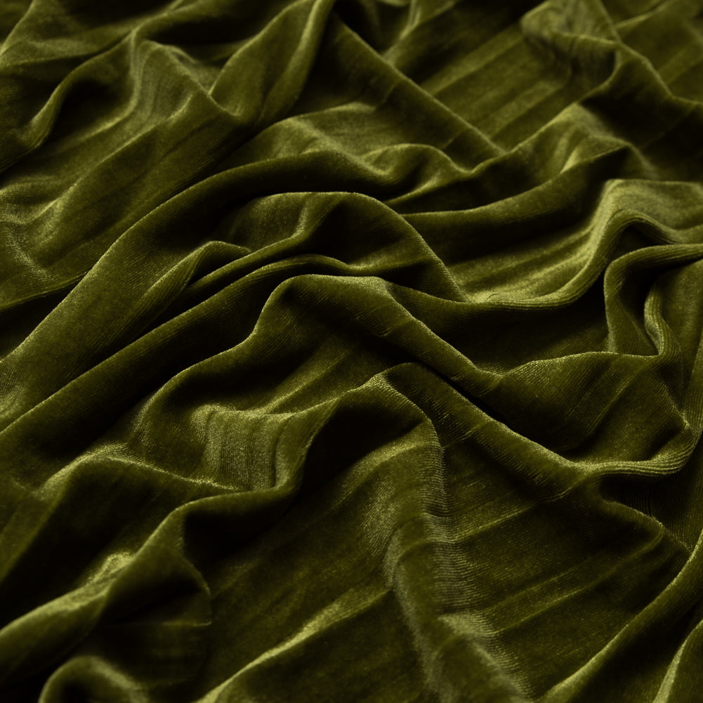 Pleated Velour - Woodbine - Tver Collection