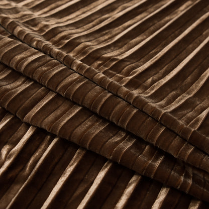 Pleated Velour - Curry Gold - Tver Collection Detail