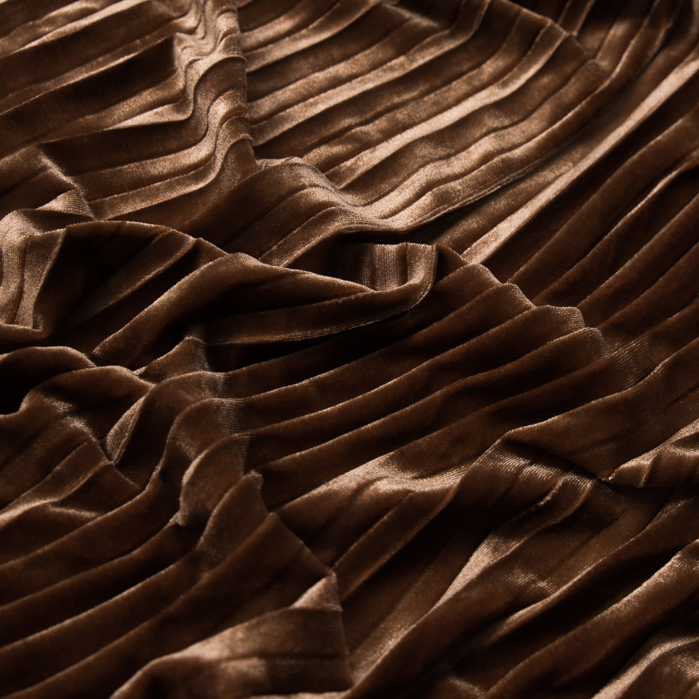 Pleated Velour - Curry Gold - Tver Collection