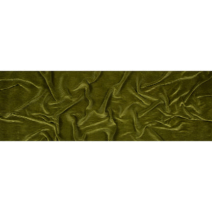 Wavy Crinkled Velour - Woodbine Green - Yvonne Collection Folded