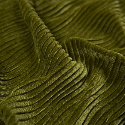 Wavy Crinkled Velour - Woodbine Green - Yvonne Collection Full