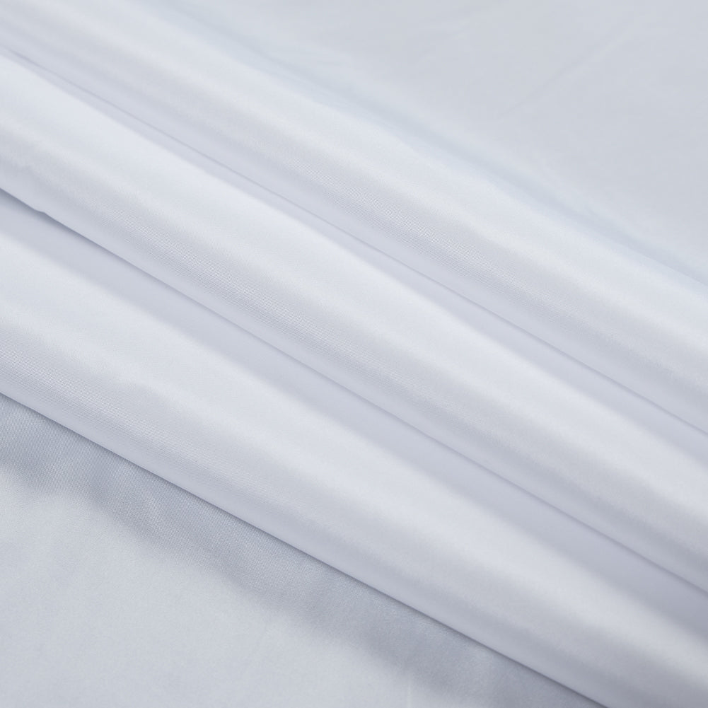 Polyester Taffeta - Plain Dyed White - Bellamy Collection Detail
