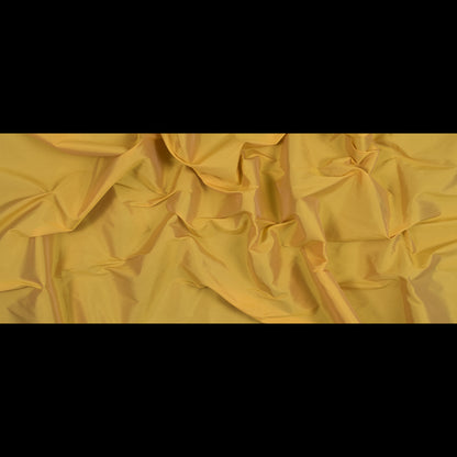 Polyester Taffeta - Plain Dyed Spicy Mustard Yellow - Bellamy Collection Folded