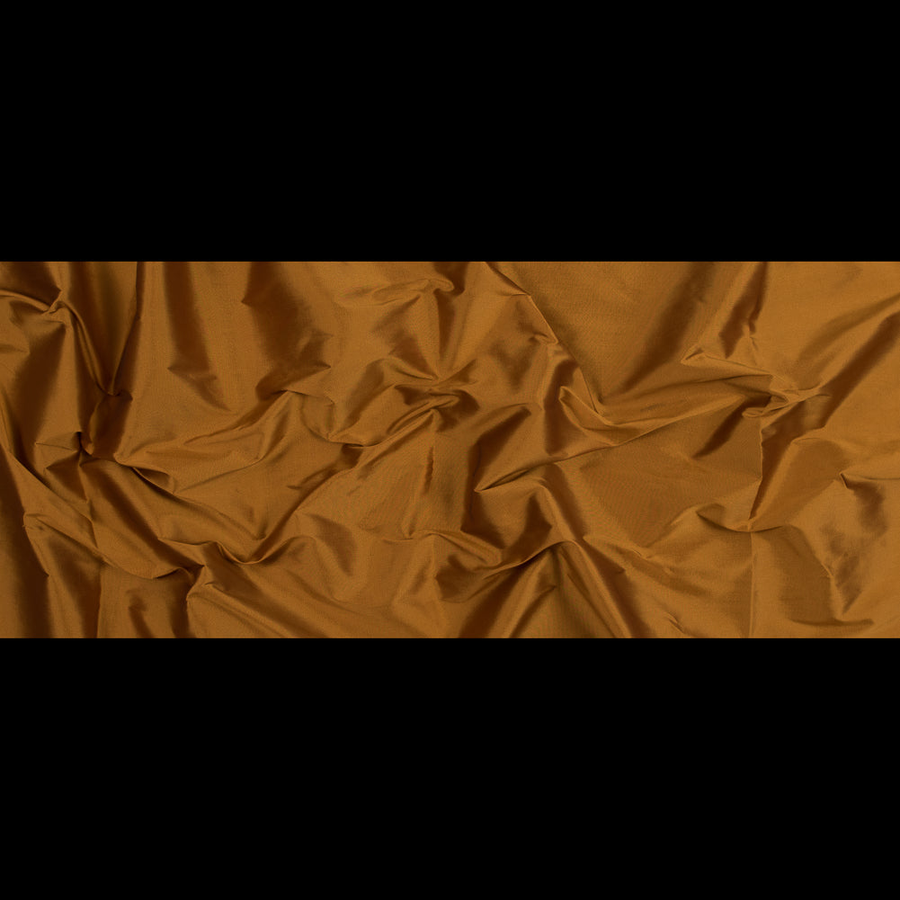 Polyester Taffeta - Plain Dyed Apricot Orange - Bellamy Collection Folded