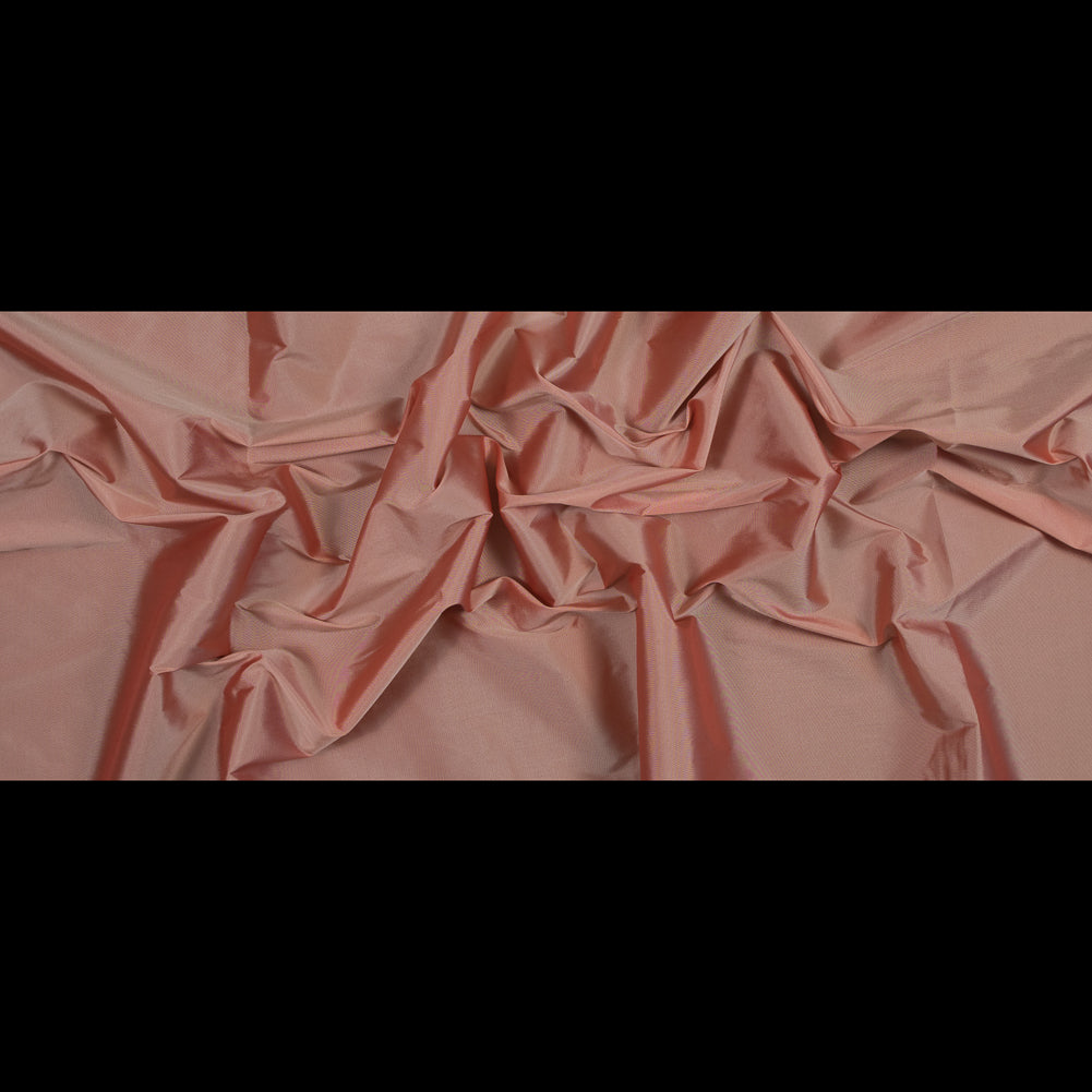 Polyester Taffeta - Plain Dyed Coral Almond Pink - Bellamy Collection Folded
