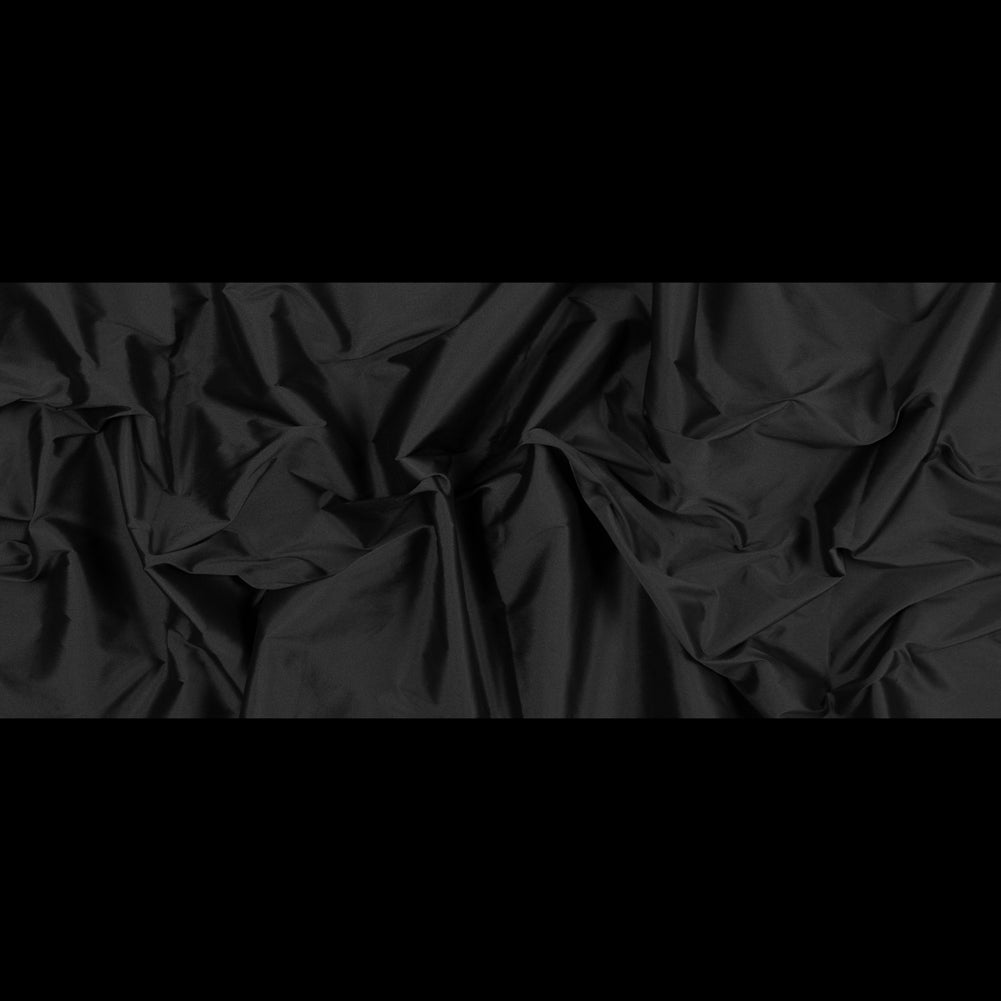 Polyester Taffeta - Plain Dyed Black - Bellamy Collection Folded