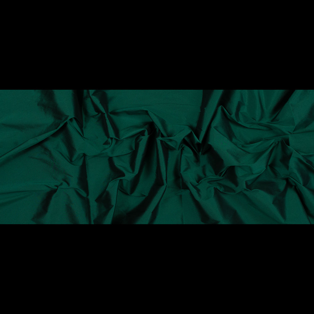 Polyester Taffeta - Plain Dyed Emerald Green - Bellamy Collection Folded