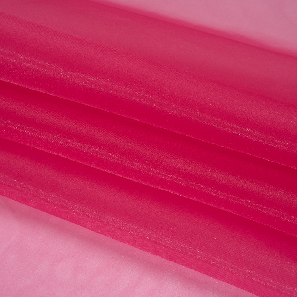 2-Ply Polyester Organza - Deep Berry - Zelda Collection Folded