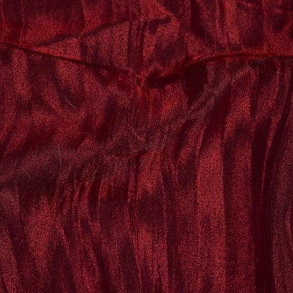 Crushed Nylon Organza - Red Full