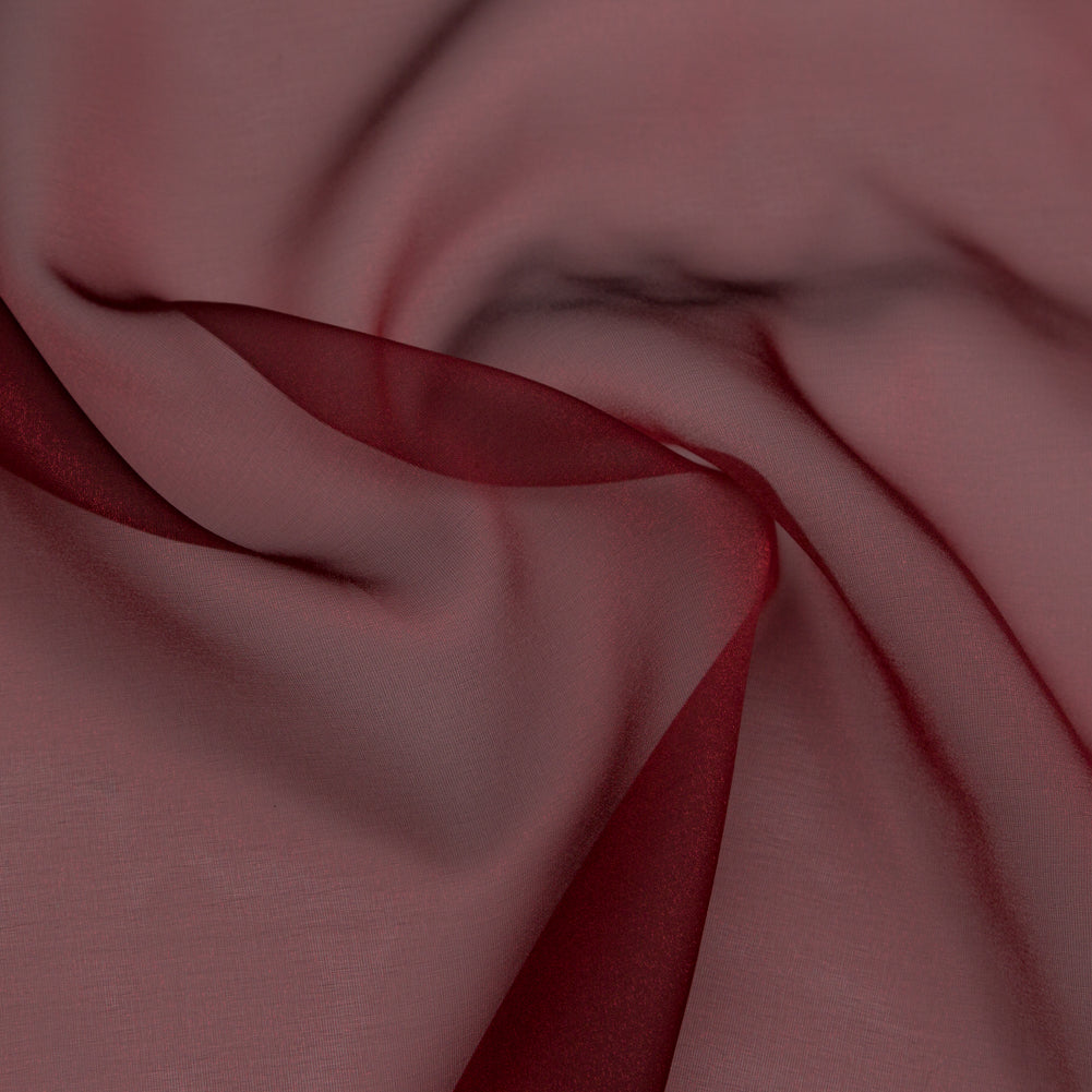 Red Iridescent Nylon Organza Full