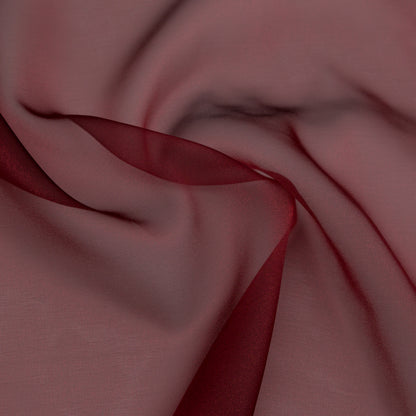 Red Iridescent Nylon Organza Full