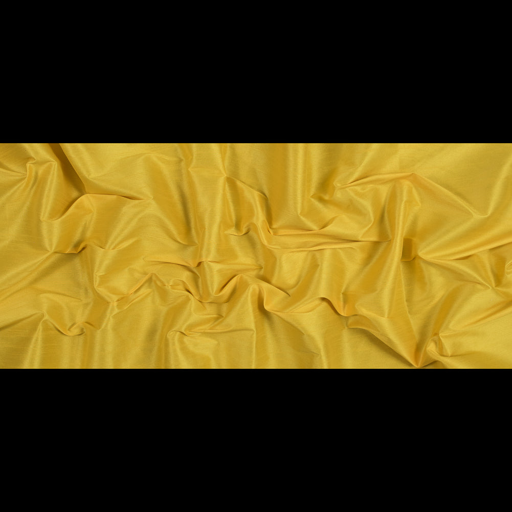 Polyester Shantung - Gamboge Yellow - Eirian Collection Folded