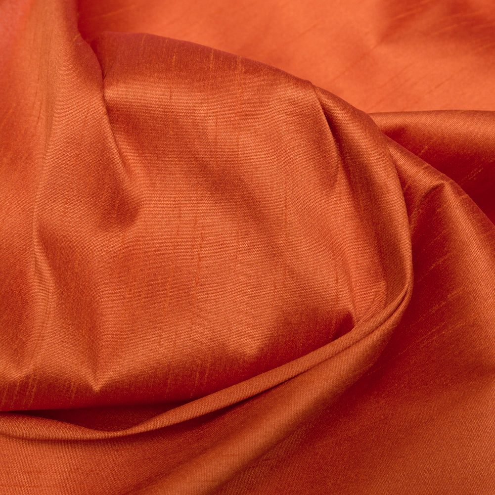 Polyester Shantung - Burnt Orange - Eirian Collection Full