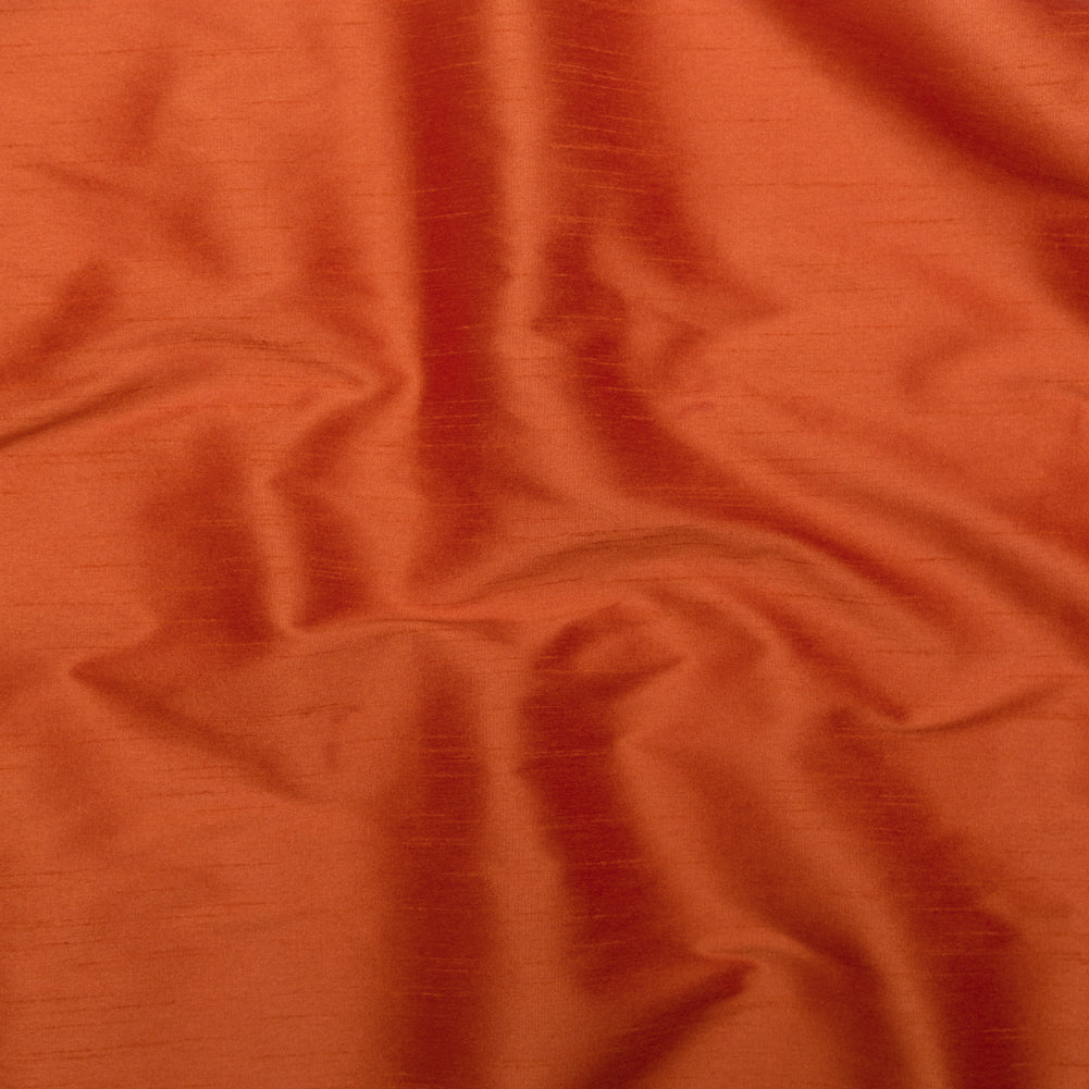 Polyester Shantung - Burnt Orange - Eirian Collection
