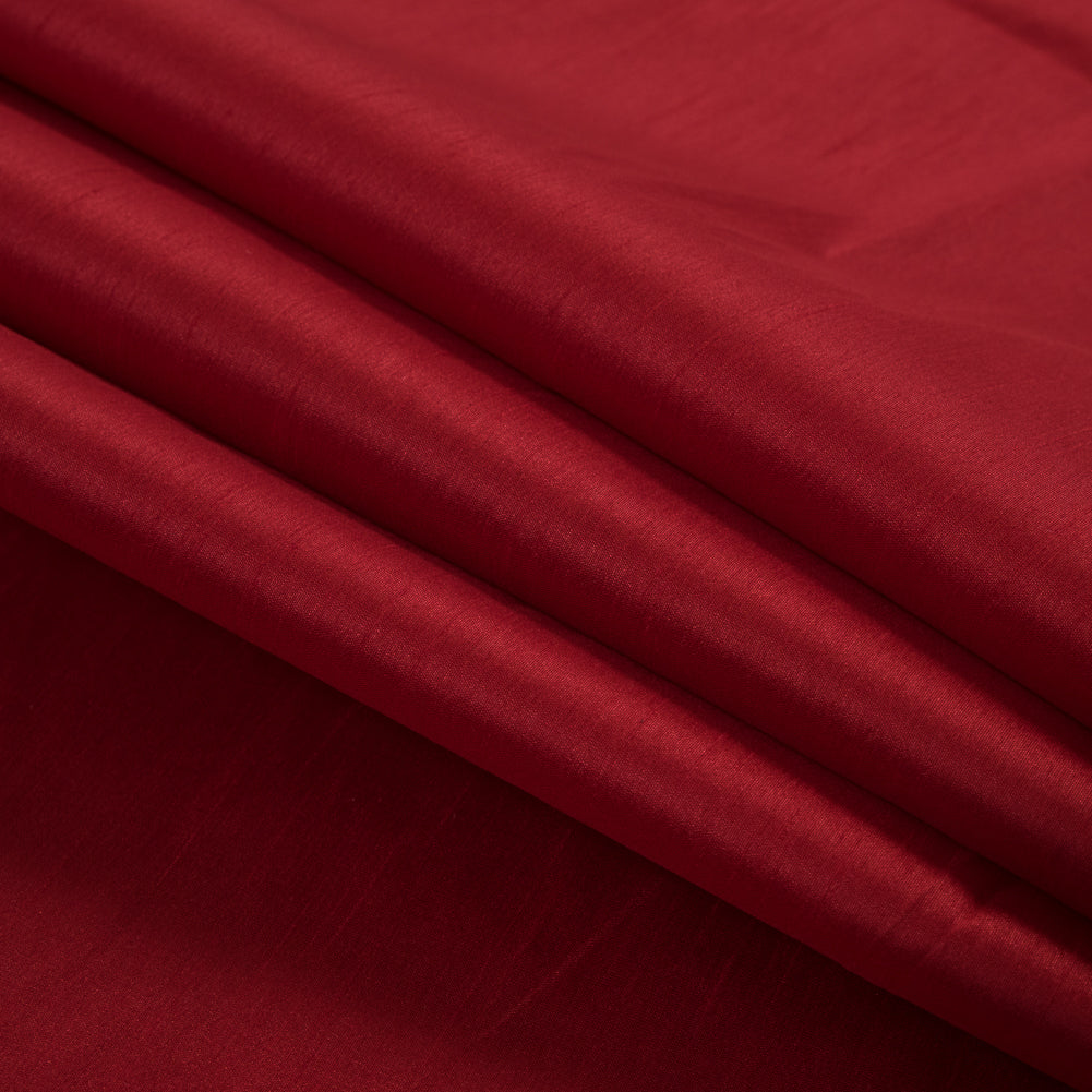Polyester Shantung - Red - Eirian Collection Folded