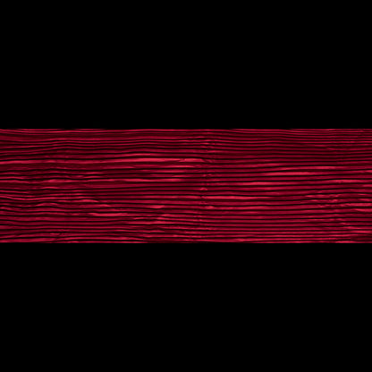 Pleated Stretch Satin - Red - Andreas Collection Folded