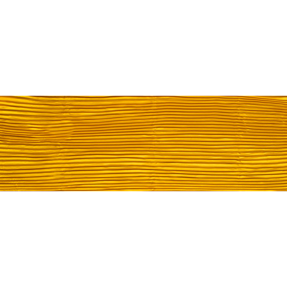Pleated Stretch Satin - Gamboge - Andreas Collection Drape