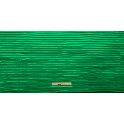 Pleated Stretch Satin - Kelly Green - Andreas Collection Drape