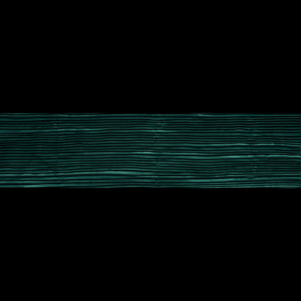 Pleated Stretch Satin - Emerald Green - Andreas Collection Folded