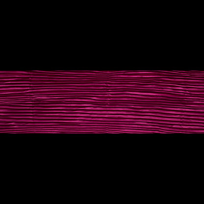 Pleated Stretch Satin - Raspberry Sorbet - Andreas Collection Folded