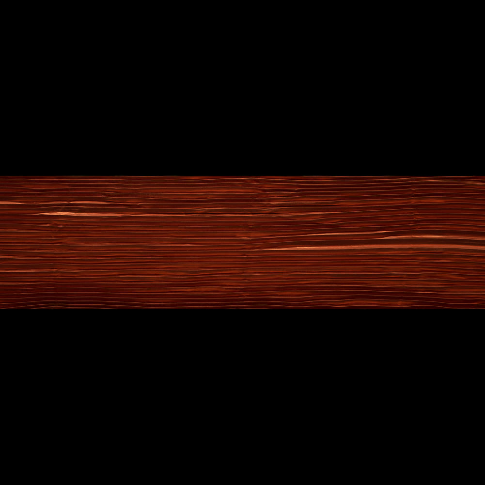 Pleated Stretch Satin - Burnt Orange - Andreas Collection Folded