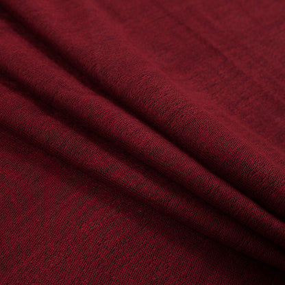 Red and Black Duo-Tone French Terry Detail