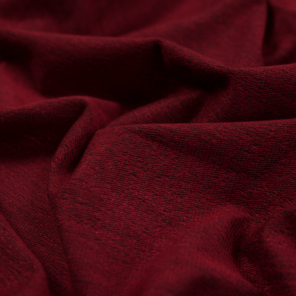 Red and Black Duo-Tone French Terry Full