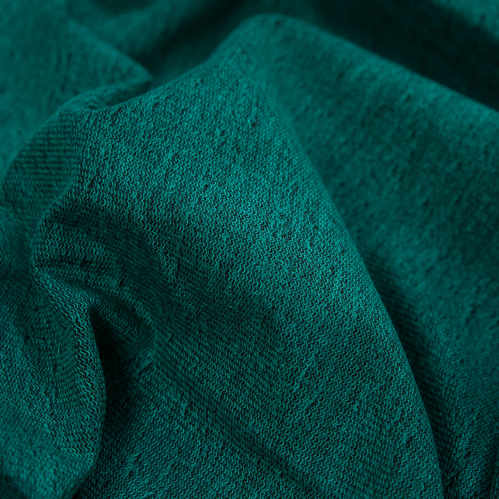 Turquoise and Black Duo-Tone French Terry Full