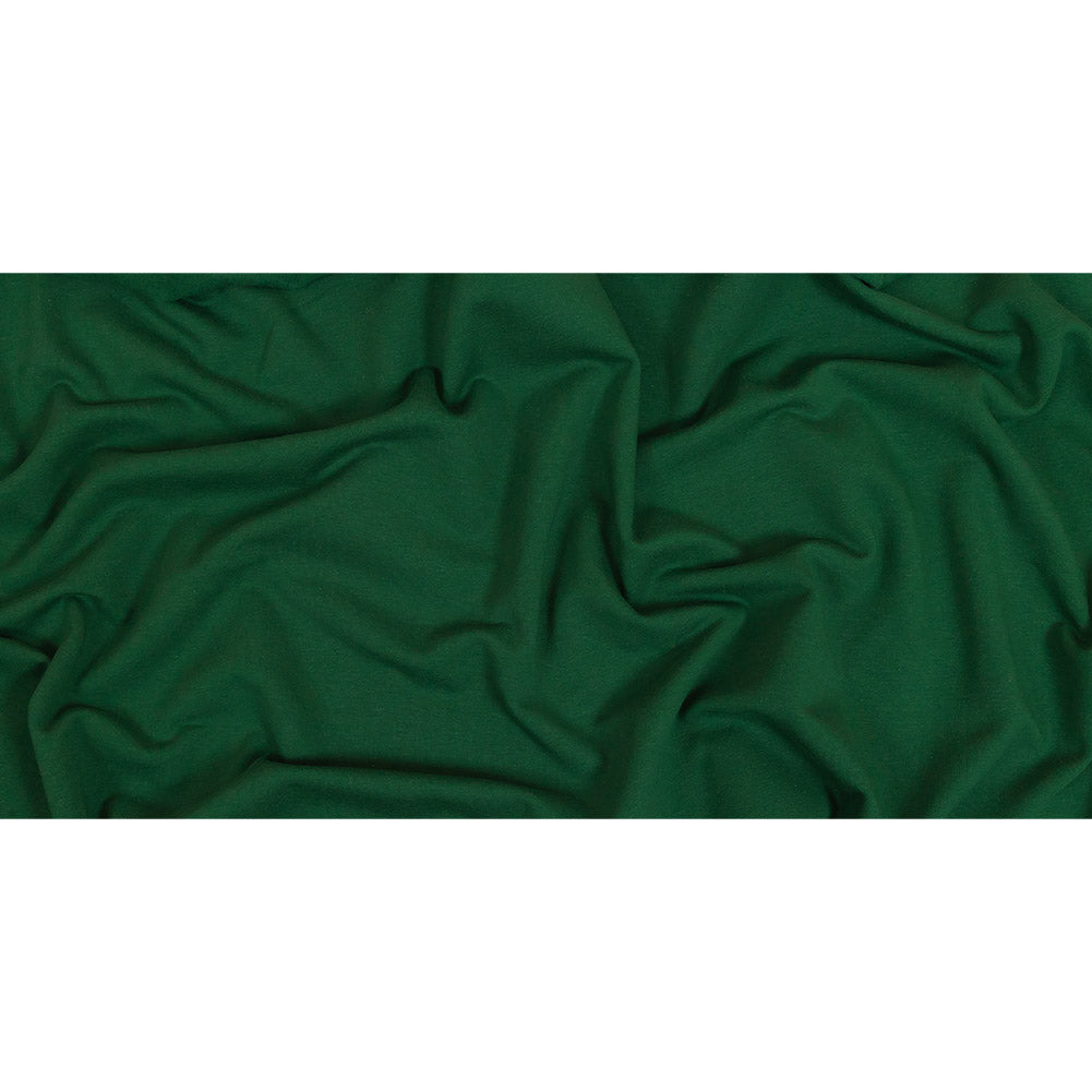 Fleece-Backed Stretch Cotton Knit - Forest Green - Cecil Collection Folded