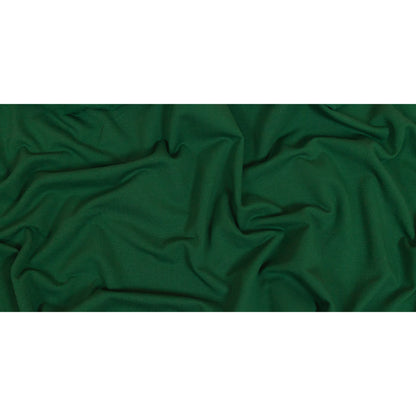 Fleece-Backed Stretch Cotton Knit - Forest Green - Cecil Collection Folded