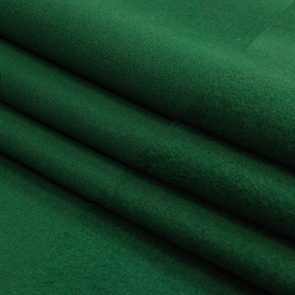 Fleece-Backed Stretch Cotton Knit - Forest Green - Cecil Collection Detail