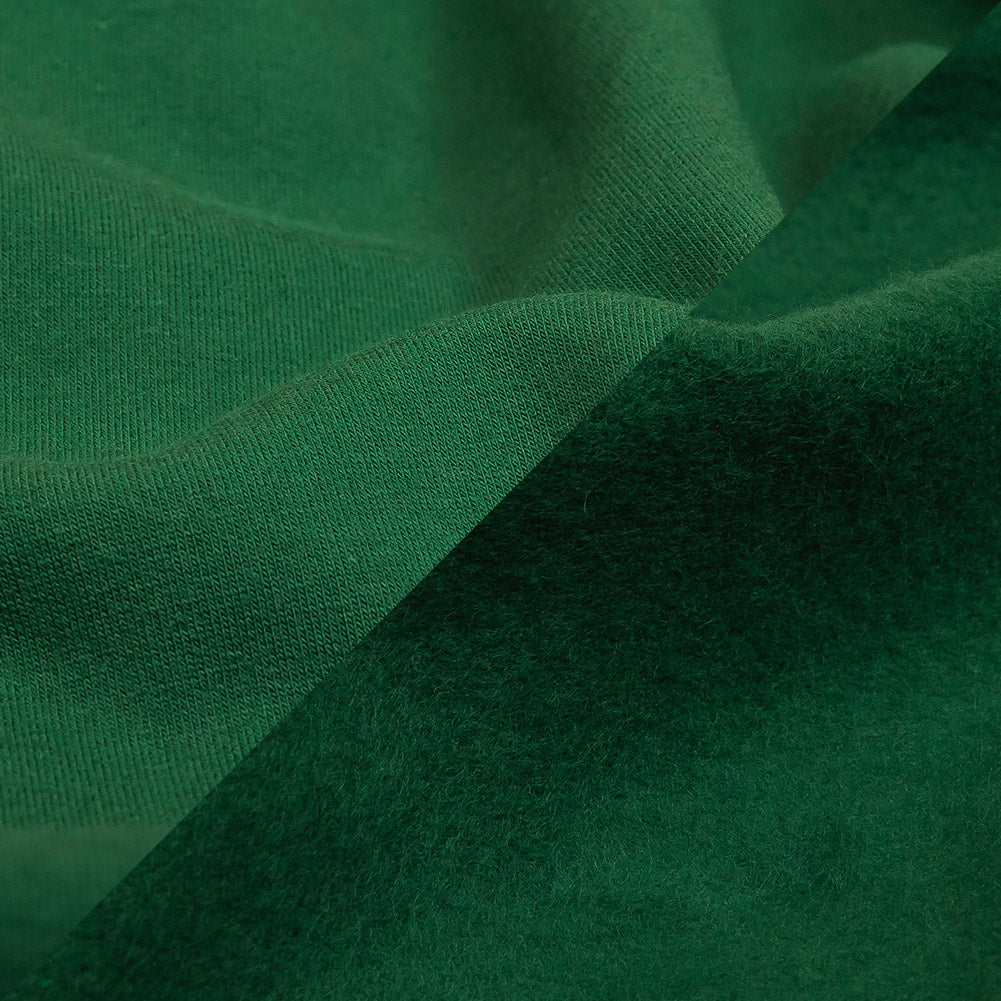 Fleece-Backed Stretch Cotton Knit - Forest Green - Cecil Collection Full