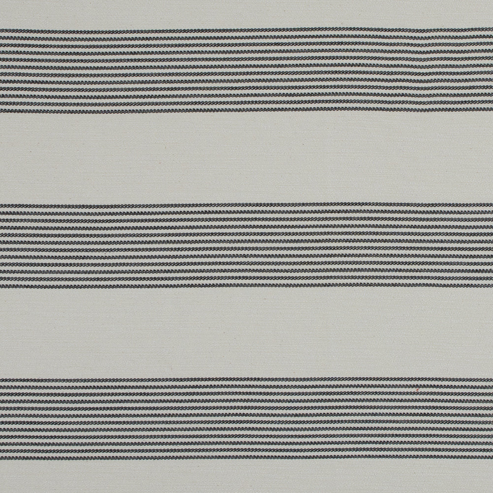 Derek Lam Natural and Black Striped Cotton Blend