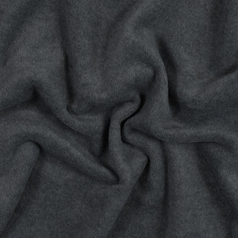 No-Pill Polyester Fleece - Charcoal Heather - Shropshire Collection
