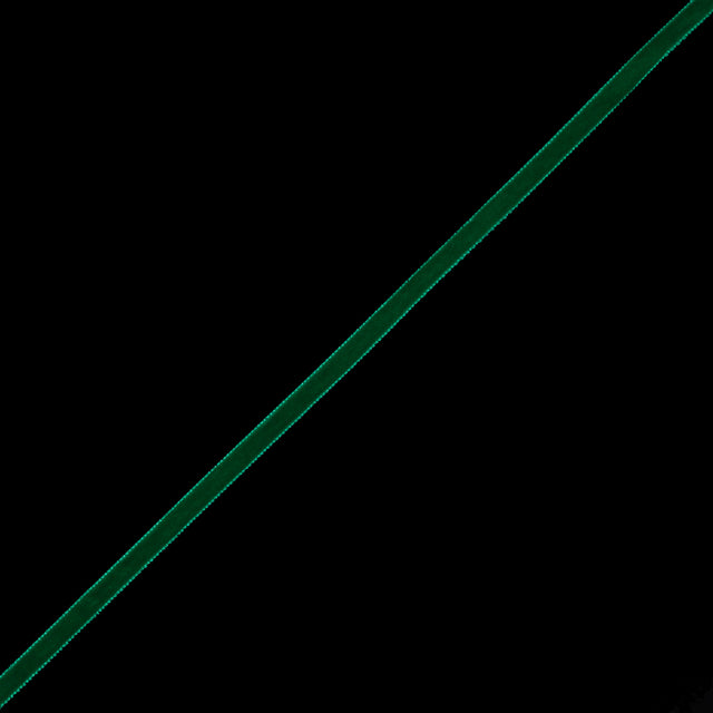 Emerald Single-Faced Velvet Ribbon - 0.25"
