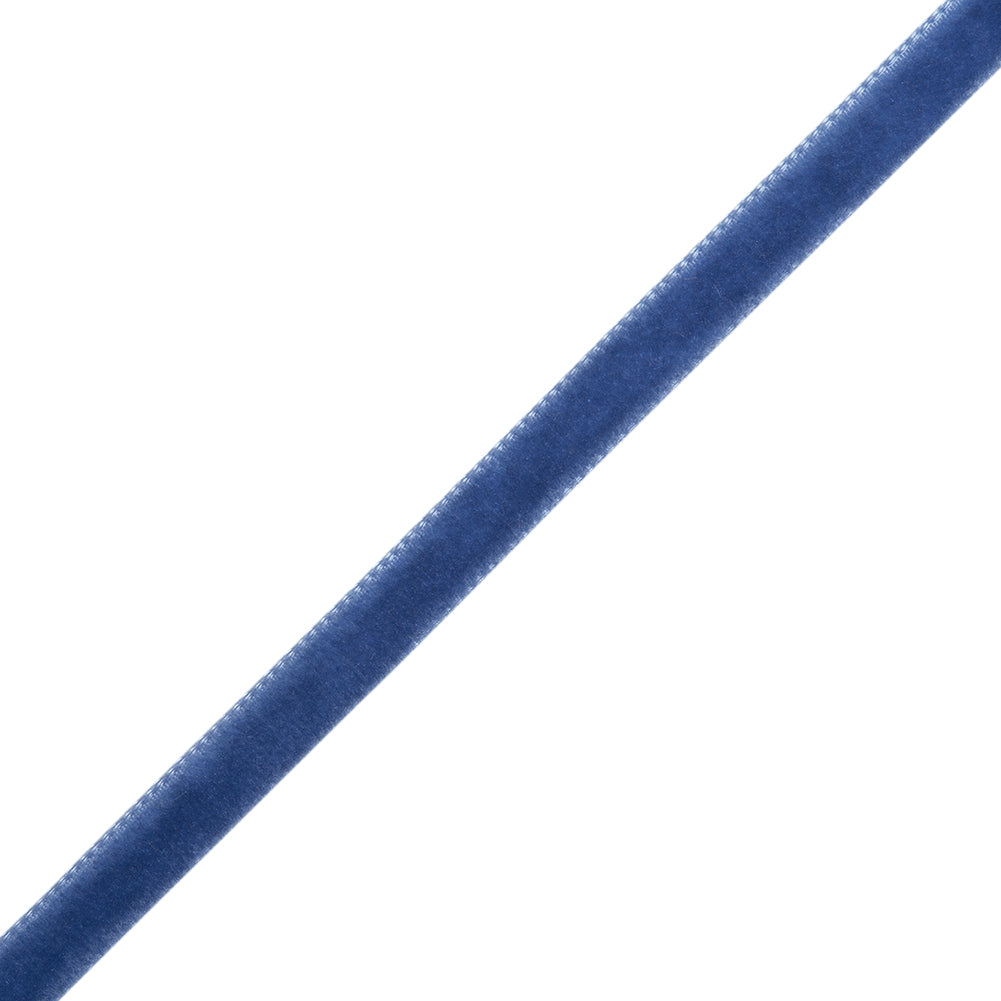 Single Faced Velvet Ribbon Made in Italy - 1/4" - Periwinkle - Sabine Collection