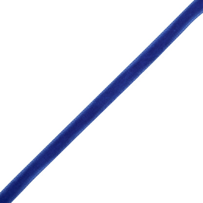 Single Faced Velvet Ribbon Made in Italy - 1/4" - Evening Blue - Sabine Collection