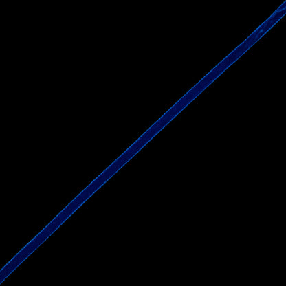 Royal Blue Single-Faced Velvet Ribbon - 0.25"