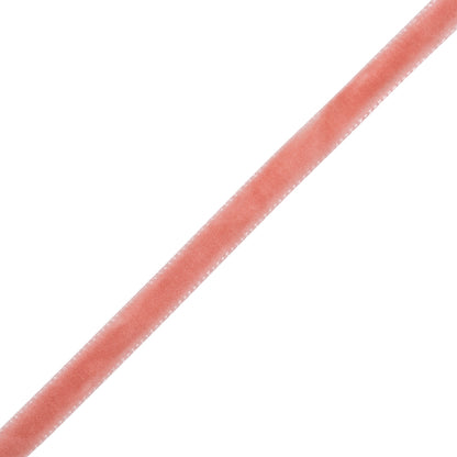 Single Faced Velvet Ribbon Made in Italy - 1/4" - Dark Dusty Rose - Sabine Collection
