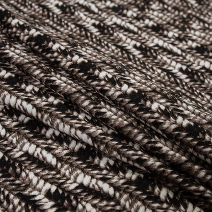 Taupe Sweater Knit Printed Rayon Jersey Folded