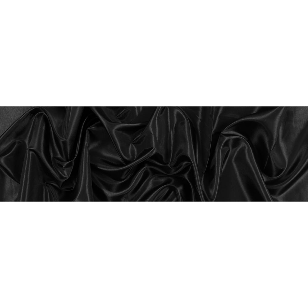 Flame Retardant Polyester Woven - Black Folded