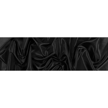 Flame Retardant Polyester Woven - Black Folded
