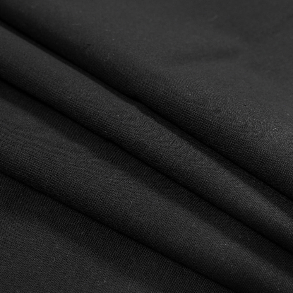 Brushed Cotton Duvetyne 9oz - Black Detail