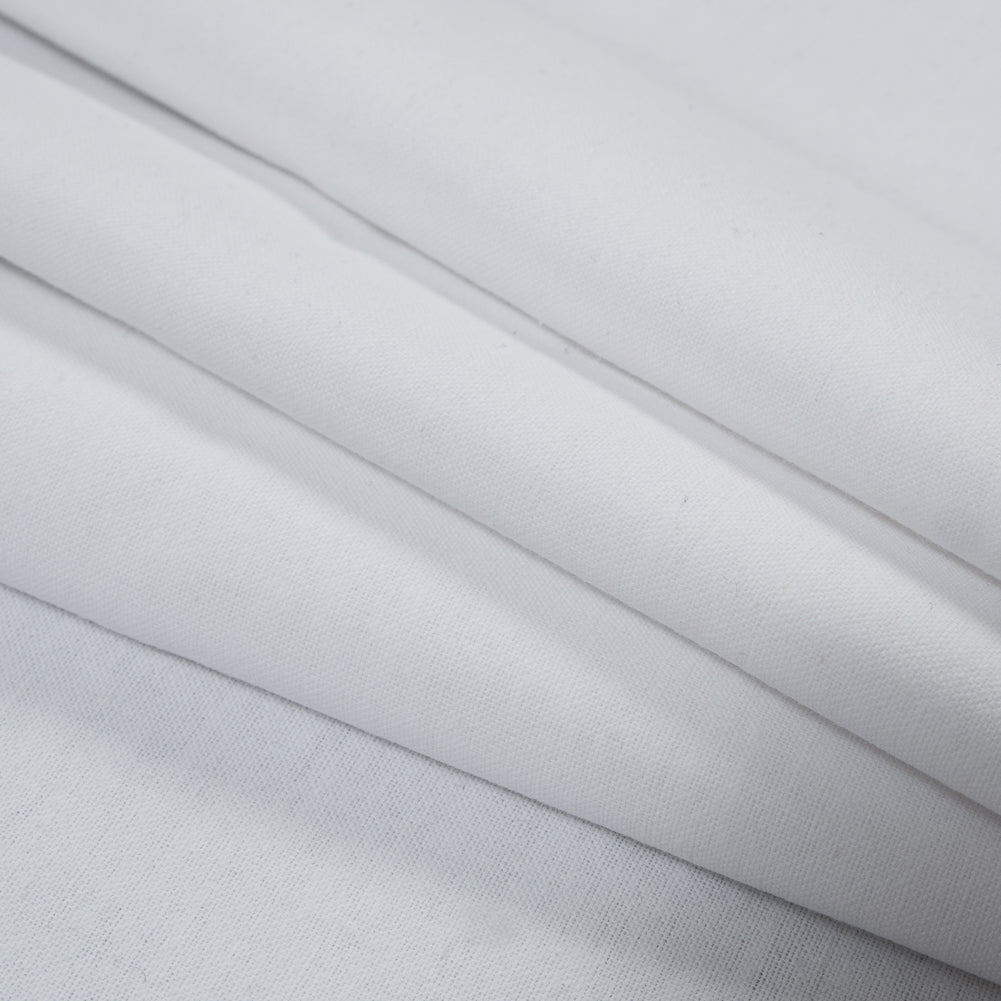 Brushed Cotton Duvetyne 9oz - White Folded