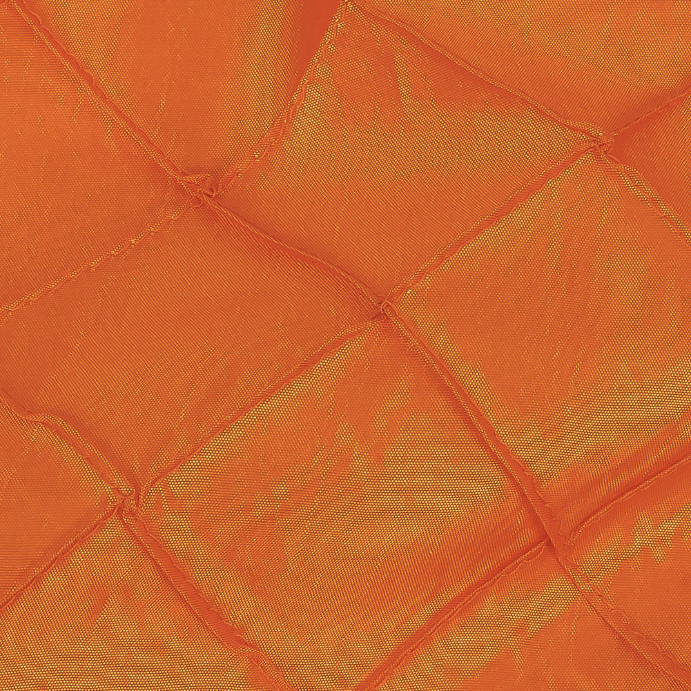 Fire Orange Pintuck Satin Full