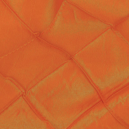 Fire Orange Pintuck Satin Full